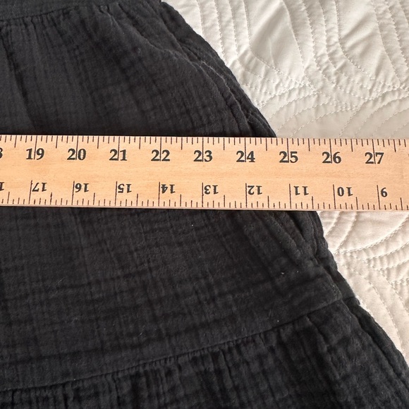 GAP Black V-Neck Tiered Cotton Tunic Sz. L - Picture 8 of 10